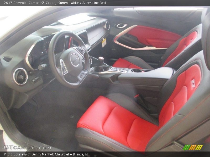 Summit White / Adrenaline Red 2017 Chevrolet Camaro SS Coupe