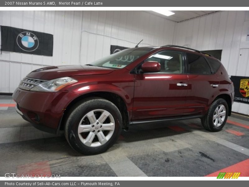 Merlot Pearl / Cafe Latte 2007 Nissan Murano S AWD