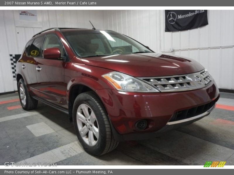 Merlot Pearl / Cafe Latte 2007 Nissan Murano S AWD