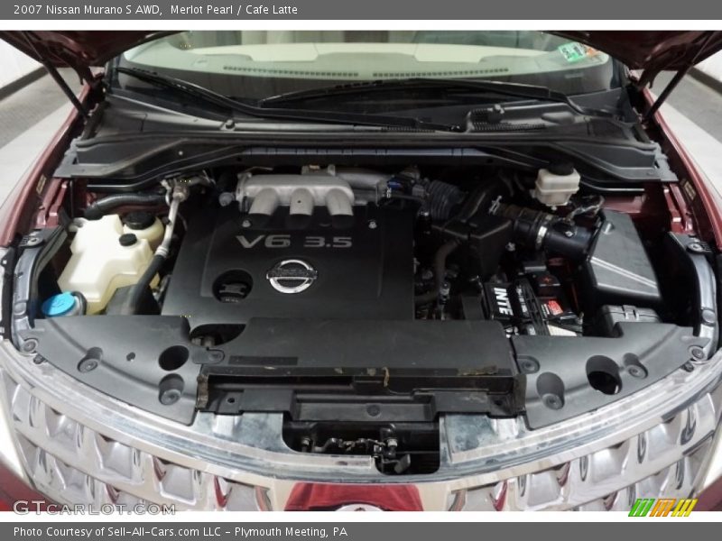 Merlot Pearl / Cafe Latte 2007 Nissan Murano S AWD