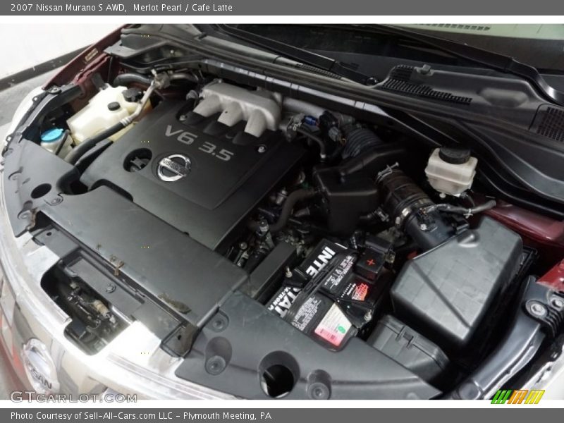 Merlot Pearl / Cafe Latte 2007 Nissan Murano S AWD