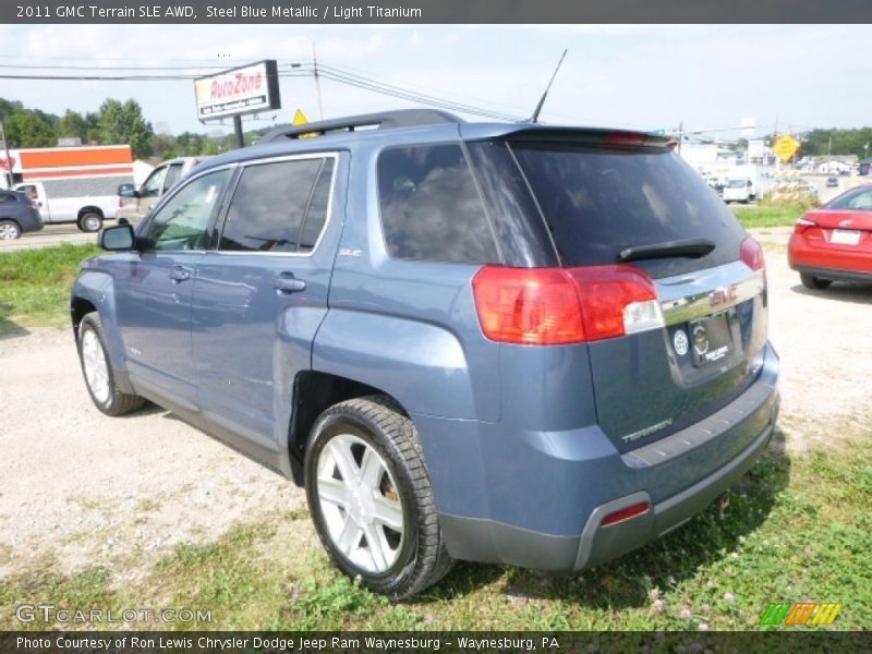 Steel Blue Metallic / Light Titanium 2011 GMC Terrain SLE AWD