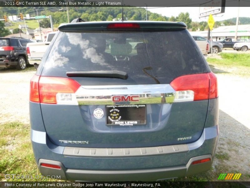 Steel Blue Metallic / Light Titanium 2011 GMC Terrain SLE AWD