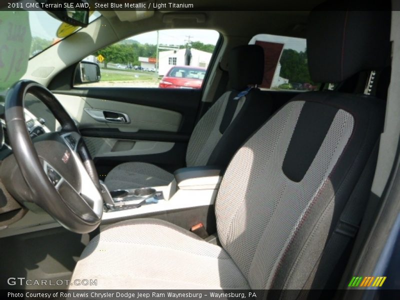 Steel Blue Metallic / Light Titanium 2011 GMC Terrain SLE AWD