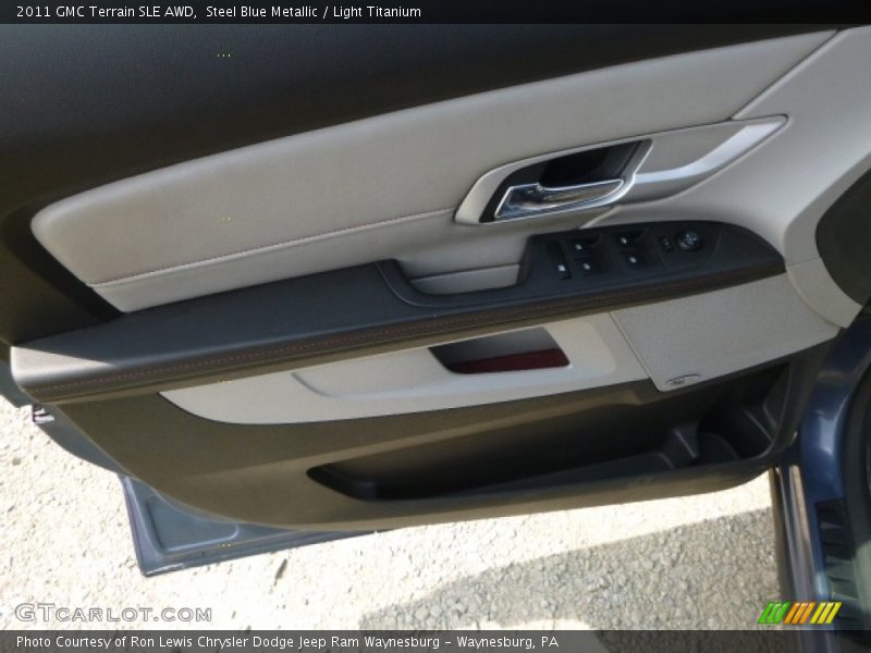 Steel Blue Metallic / Light Titanium 2011 GMC Terrain SLE AWD