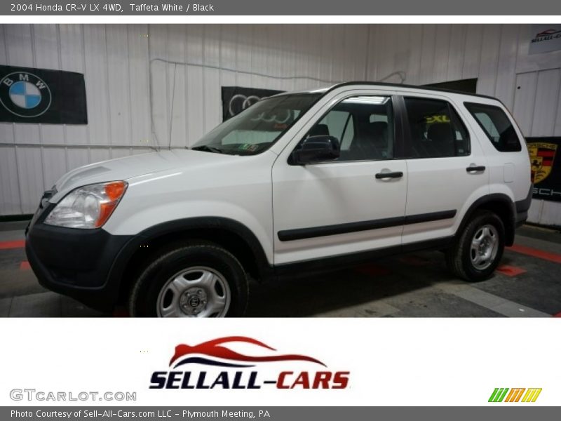 Taffeta White / Black 2004 Honda CR-V LX 4WD