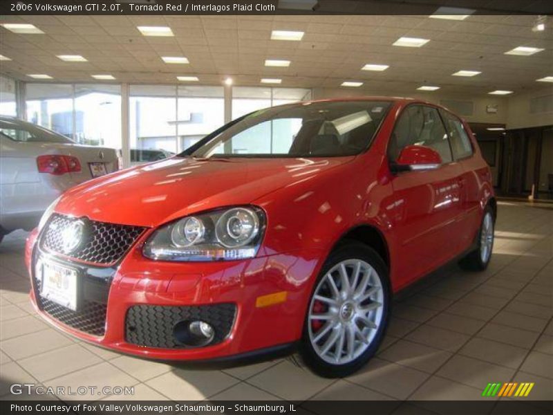 Tornado Red / Interlagos Plaid Cloth 2006 Volkswagen GTI 2.0T