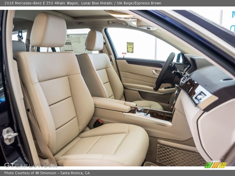Lunar Blue Metallic / Silk Beige/Espresso Brown 2016 Mercedes-Benz E 350 4Matic Wagon