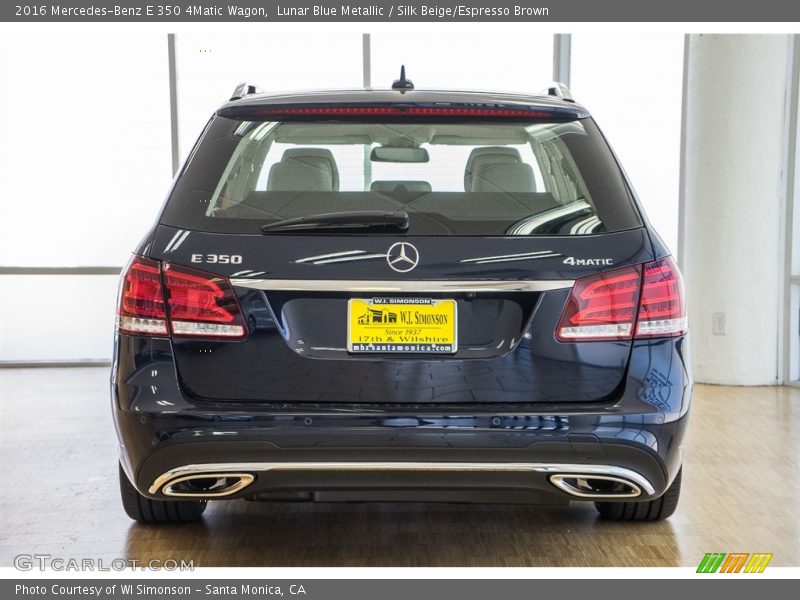Lunar Blue Metallic / Silk Beige/Espresso Brown 2016 Mercedes-Benz E 350 4Matic Wagon