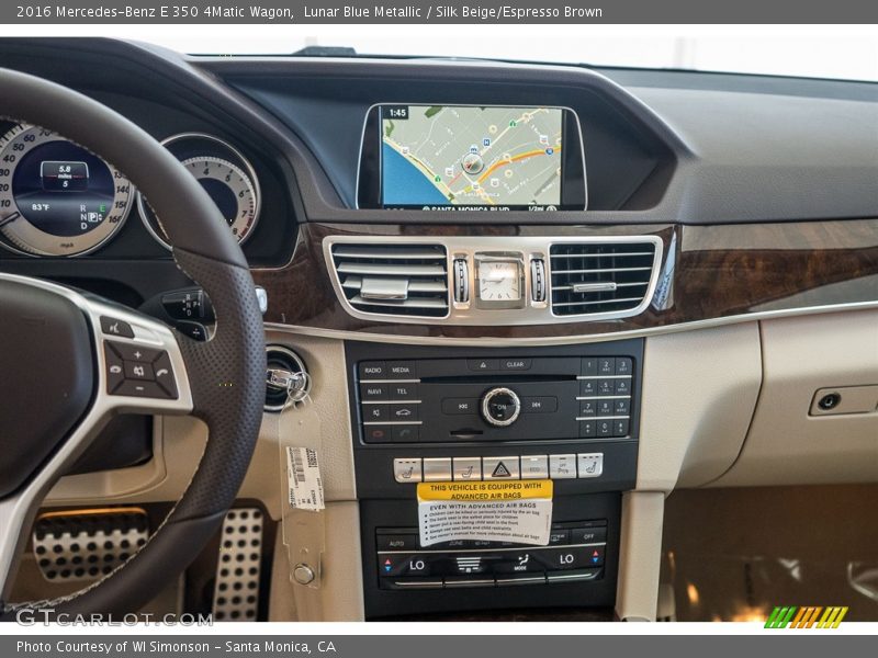 Lunar Blue Metallic / Silk Beige/Espresso Brown 2016 Mercedes-Benz E 350 4Matic Wagon