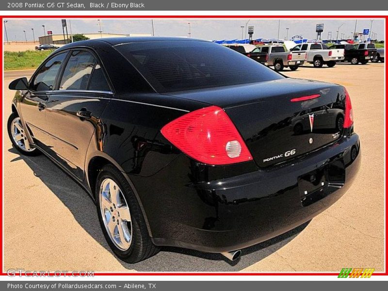 Black / Ebony Black 2008 Pontiac G6 GT Sedan