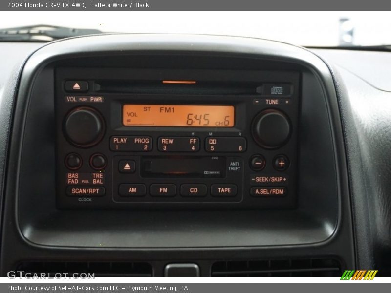 Taffeta White / Black 2004 Honda CR-V LX 4WD