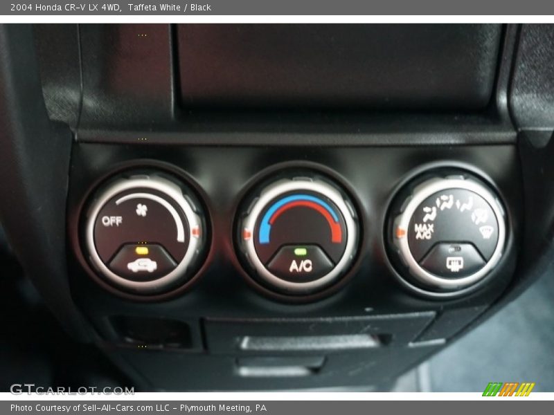 Taffeta White / Black 2004 Honda CR-V LX 4WD