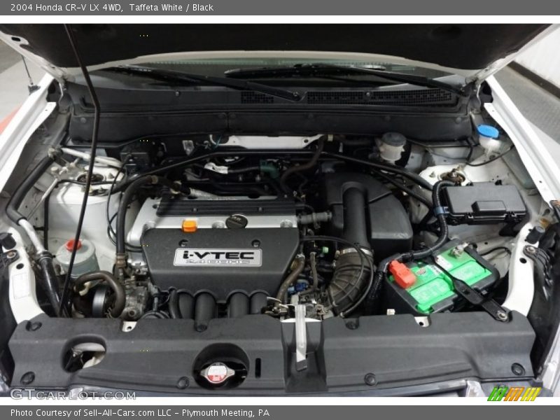 Taffeta White / Black 2004 Honda CR-V LX 4WD