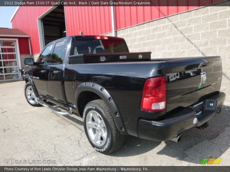 Black / Dark Slate Gray/Medium Graystone 2012 Dodge Ram 1500 ST Quad Cab 4x4