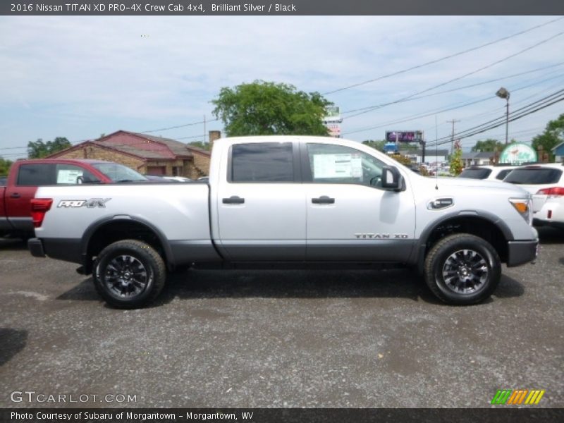 Brilliant Silver / Black 2016 Nissan TITAN XD PRO-4X Crew Cab 4x4