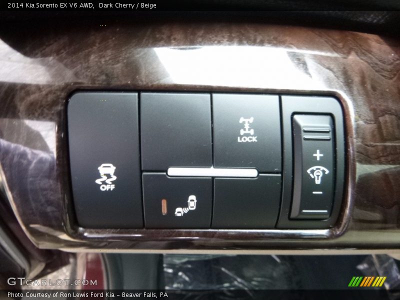 Dark Cherry / Beige 2014 Kia Sorento EX V6 AWD