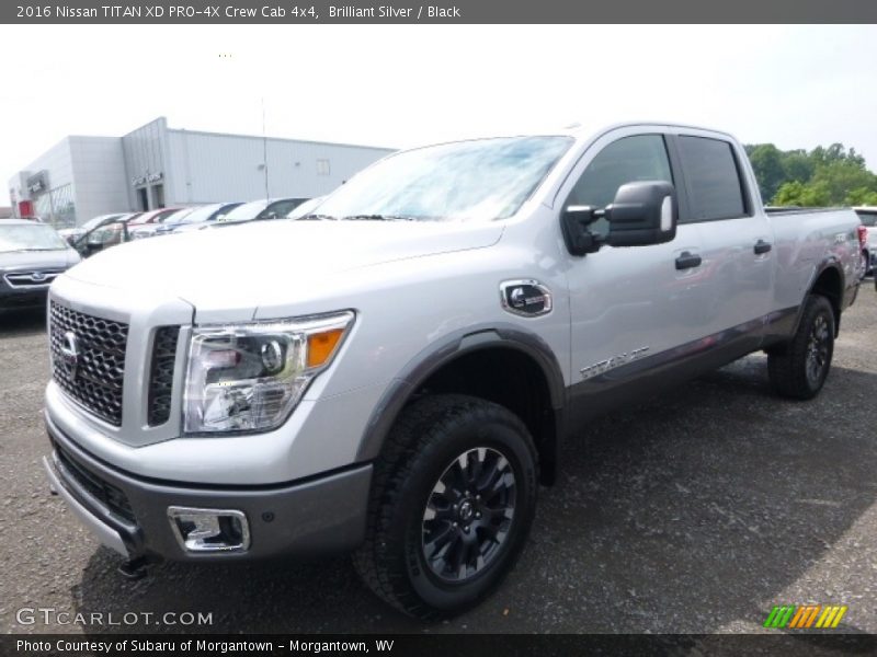Brilliant Silver / Black 2016 Nissan TITAN XD PRO-4X Crew Cab 4x4