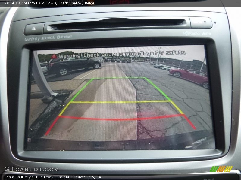 Dark Cherry / Beige 2014 Kia Sorento EX V6 AWD