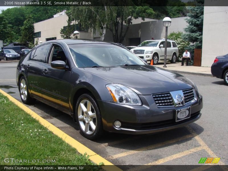 Smoke Metallic / Black 2006 Nissan Maxima 3.5 SE