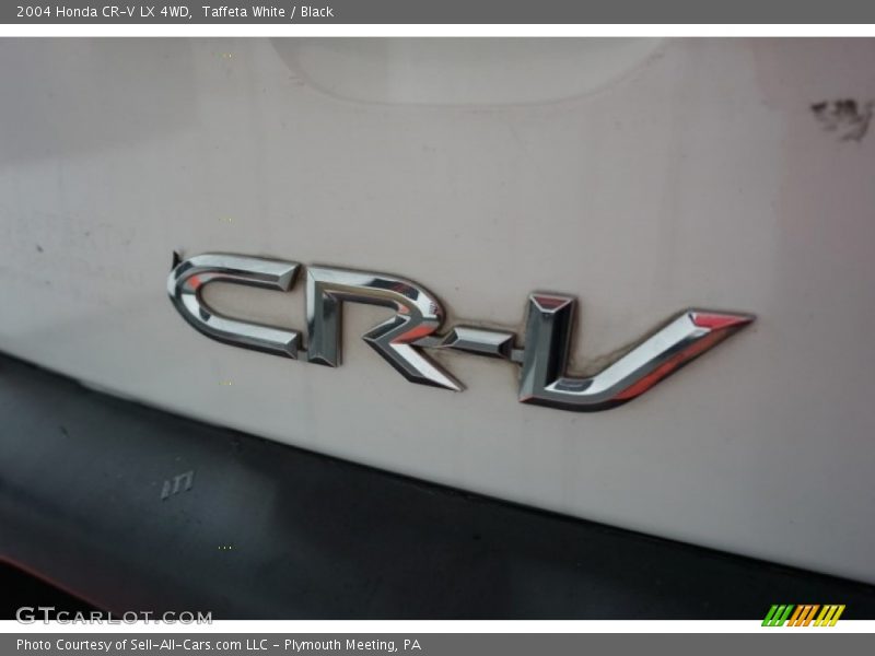 Taffeta White / Black 2004 Honda CR-V LX 4WD
