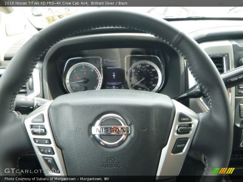 Brilliant Silver / Black 2016 Nissan TITAN XD PRO-4X Crew Cab 4x4