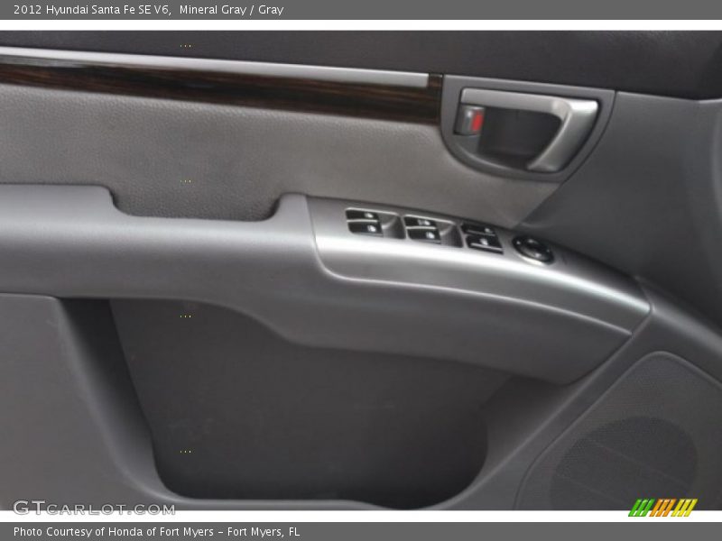 Mineral Gray / Gray 2012 Hyundai Santa Fe SE V6
