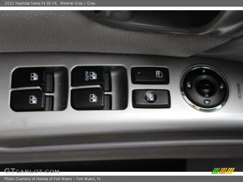 Mineral Gray / Gray 2012 Hyundai Santa Fe SE V6