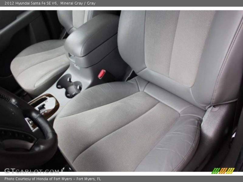 Mineral Gray / Gray 2012 Hyundai Santa Fe SE V6