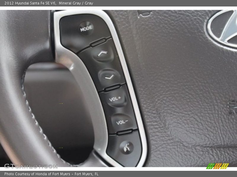 Mineral Gray / Gray 2012 Hyundai Santa Fe SE V6