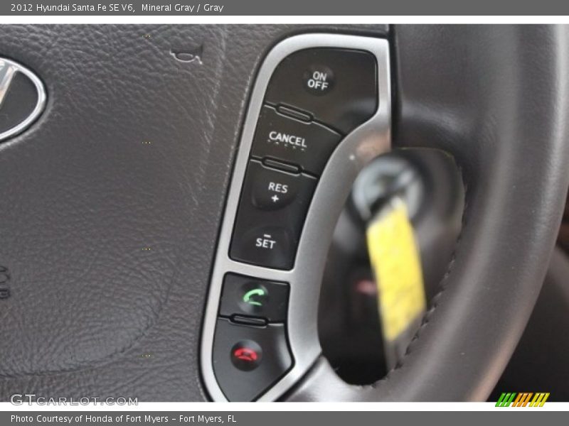 Mineral Gray / Gray 2012 Hyundai Santa Fe SE V6