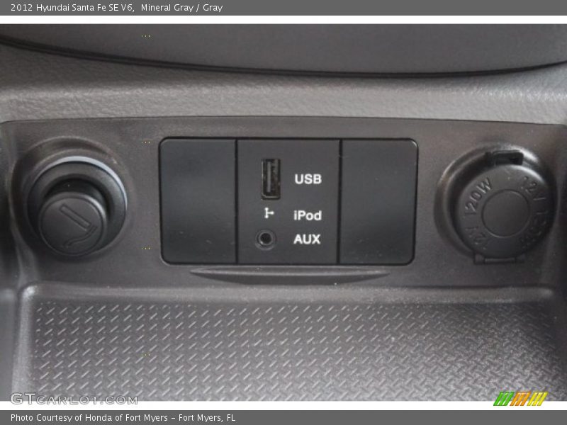 Mineral Gray / Gray 2012 Hyundai Santa Fe SE V6