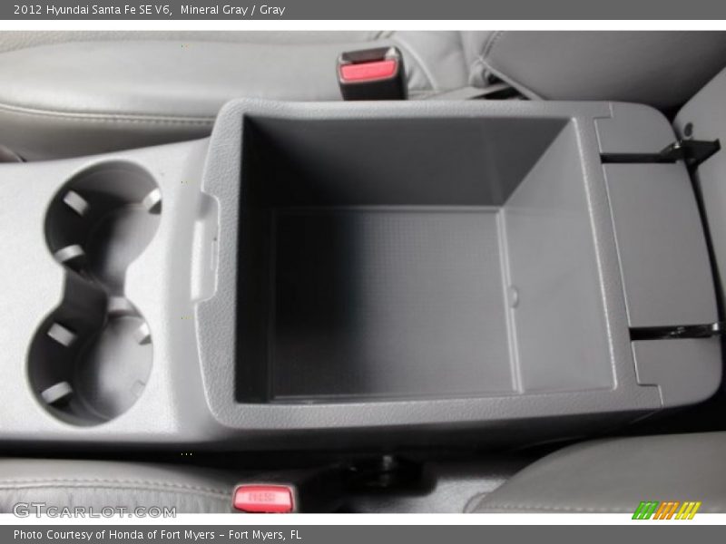 Mineral Gray / Gray 2012 Hyundai Santa Fe SE V6