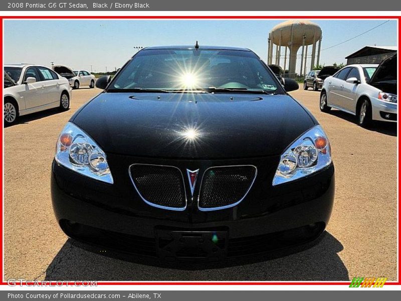 Black / Ebony Black 2008 Pontiac G6 GT Sedan