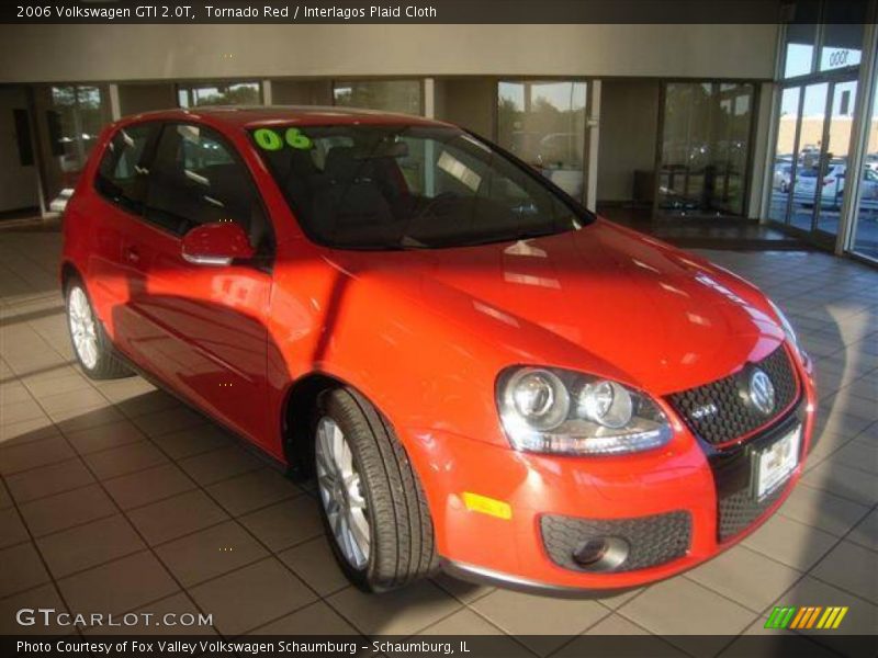 Tornado Red / Interlagos Plaid Cloth 2006 Volkswagen GTI 2.0T