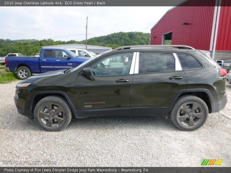 ECO Green Pearl / Black 2016 Jeep Cherokee Latitude 4x4