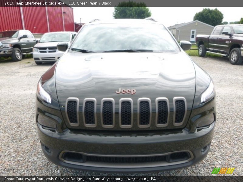 ECO Green Pearl / Black 2016 Jeep Cherokee Latitude 4x4