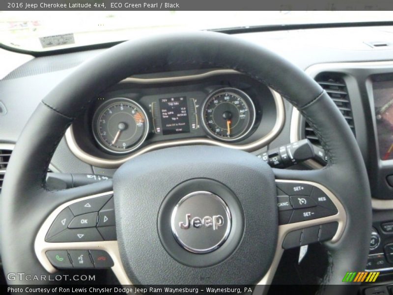 ECO Green Pearl / Black 2016 Jeep Cherokee Latitude 4x4