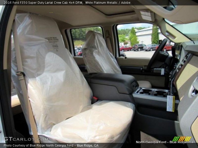 White Platinum Metallic / Adobe 2016 Ford F350 Super Duty Lariat Crew Cab 4x4 DRW