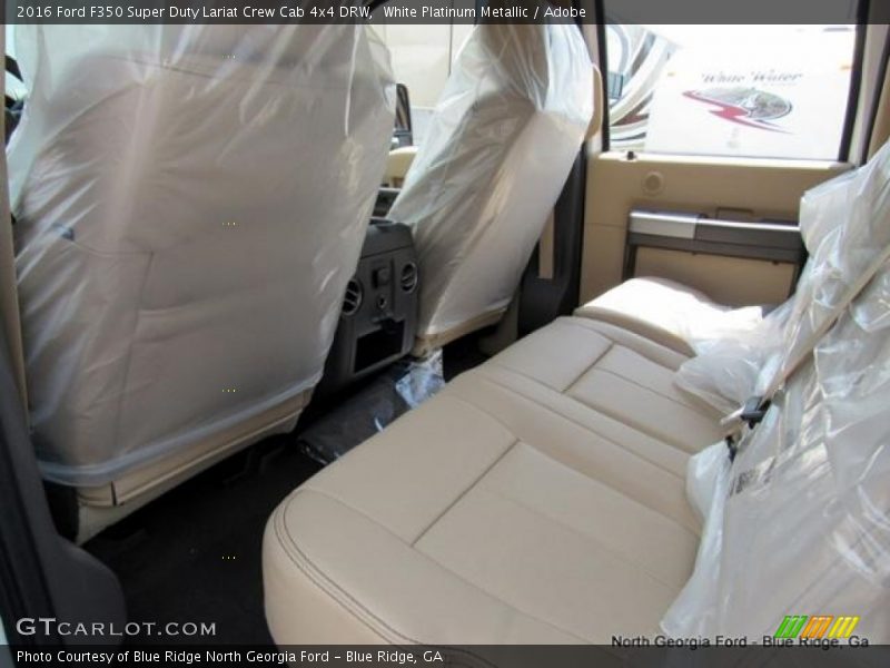 White Platinum Metallic / Adobe 2016 Ford F350 Super Duty Lariat Crew Cab 4x4 DRW