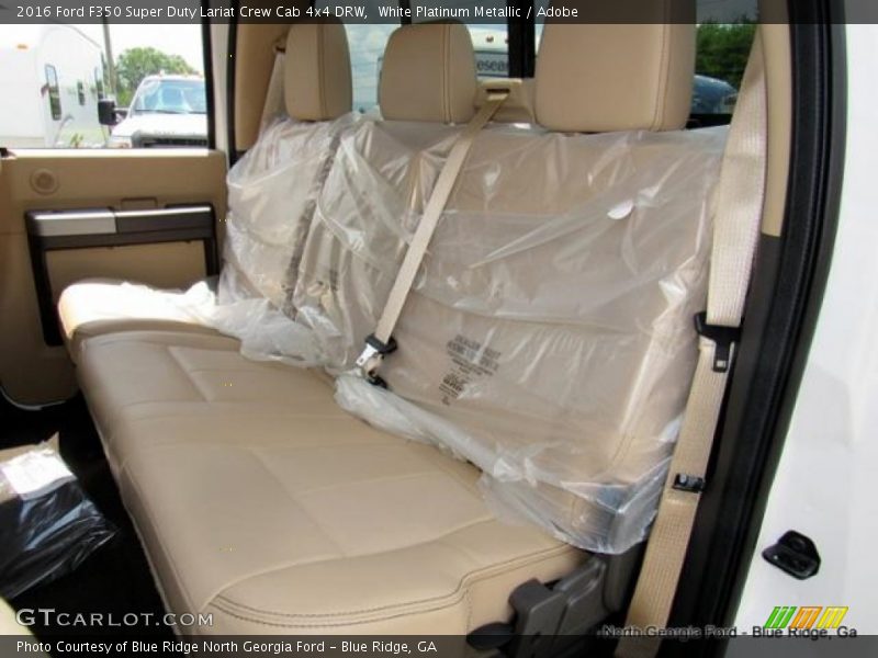 White Platinum Metallic / Adobe 2016 Ford F350 Super Duty Lariat Crew Cab 4x4 DRW