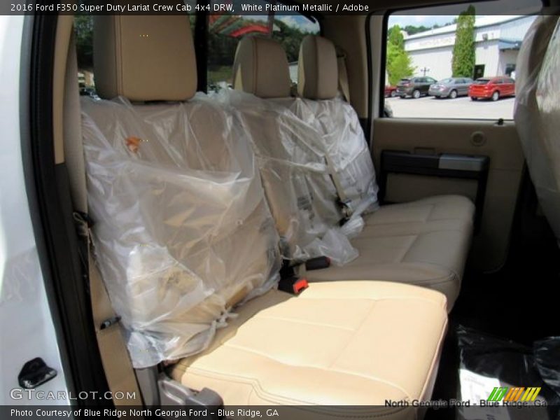 White Platinum Metallic / Adobe 2016 Ford F350 Super Duty Lariat Crew Cab 4x4 DRW