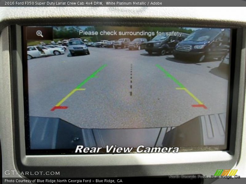 White Platinum Metallic / Adobe 2016 Ford F350 Super Duty Lariat Crew Cab 4x4 DRW