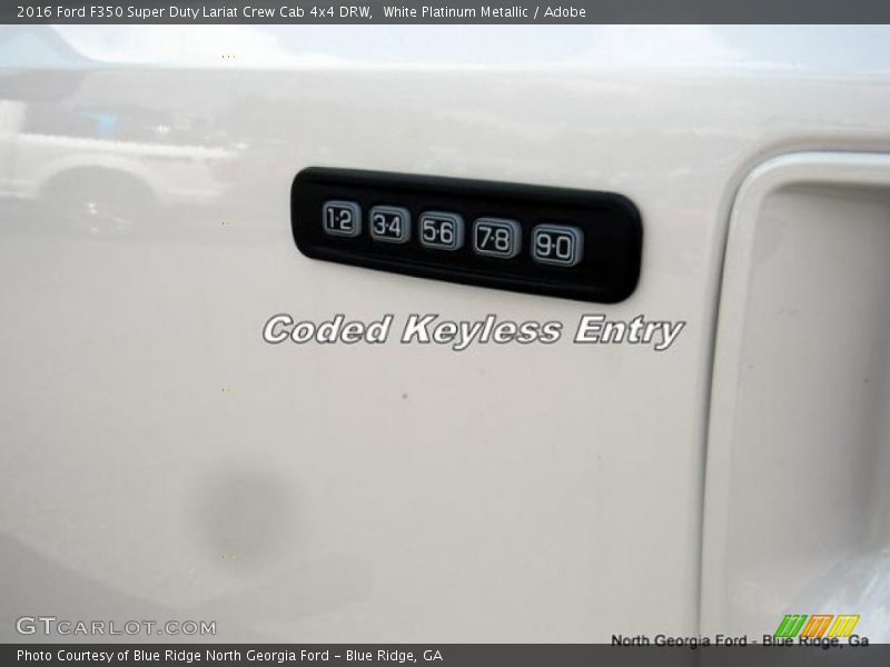 White Platinum Metallic / Adobe 2016 Ford F350 Super Duty Lariat Crew Cab 4x4 DRW