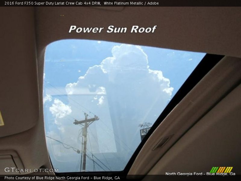 White Platinum Metallic / Adobe 2016 Ford F350 Super Duty Lariat Crew Cab 4x4 DRW
