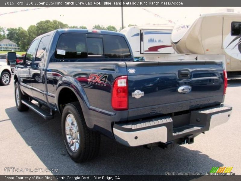 Blue Jeans Metallic / King Ranch Mesa/Adobe 2016 Ford F250 Super Duty King Ranch Crew Cab 4x4