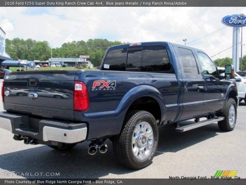 Blue Jeans Metallic / King Ranch Mesa/Adobe 2016 Ford F250 Super Duty King Ranch Crew Cab 4x4