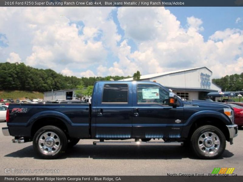 Blue Jeans Metallic / King Ranch Mesa/Adobe 2016 Ford F250 Super Duty King Ranch Crew Cab 4x4