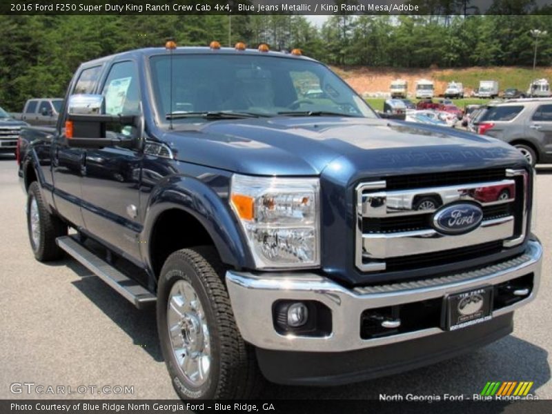 Blue Jeans Metallic / King Ranch Mesa/Adobe 2016 Ford F250 Super Duty King Ranch Crew Cab 4x4