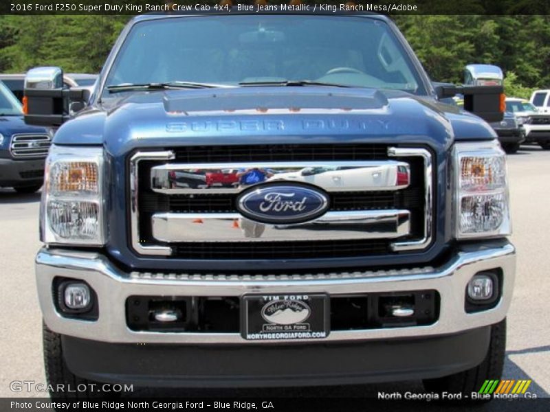 Blue Jeans Metallic / King Ranch Mesa/Adobe 2016 Ford F250 Super Duty King Ranch Crew Cab 4x4